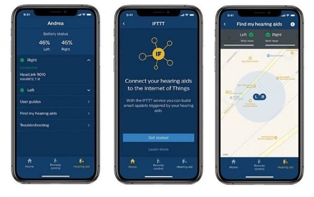 application mobile philips hearlink