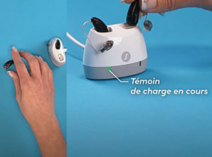 Comment allumer et éteindre un appareil auditif contour d'oreille rechargeable ?